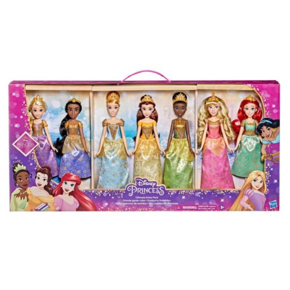 Disney Princess Ultimate Dress Pack - 7 Princesses Included